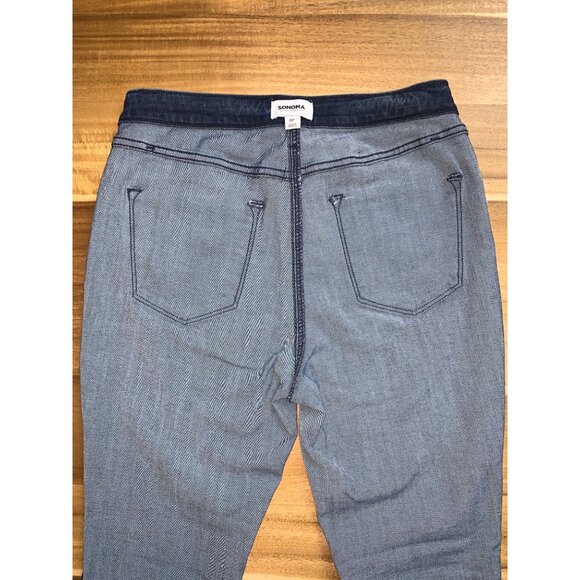 Sonoma Womens High-Rise Dark Wash Skinny Jeans  With Pockets Size 8 Petite - Picture 11 of 13